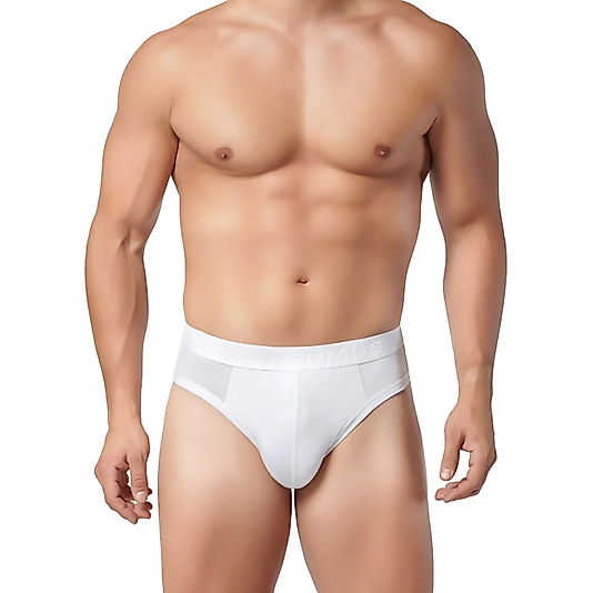 Gümüş İç Giyim 7008 Erkek Modal Kemerli Slip Külot Beyaz