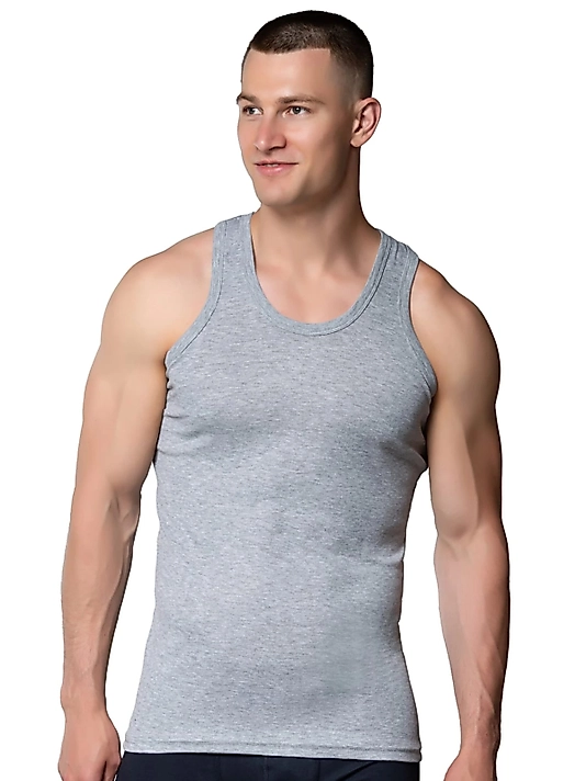 Gümüş 4004 Ribana (likralı) Erkek Askılı Atlet Gri