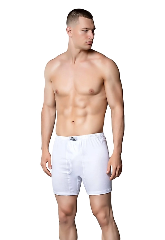 Gümüş 3007 Erkek Penye Arjantin (Paçalı) Külot Beyaz