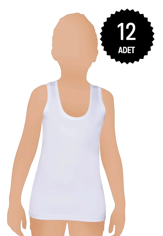 Gümüş 3021 Erkek Çocuk Penye Atlet 12 li Paket