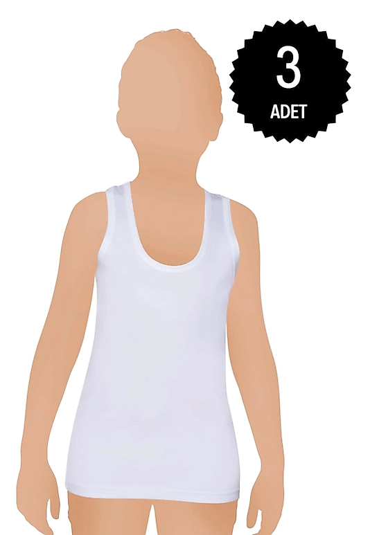 Gümüş 3021 Erkek Çocuk Penye Atlet 3 lü Paket