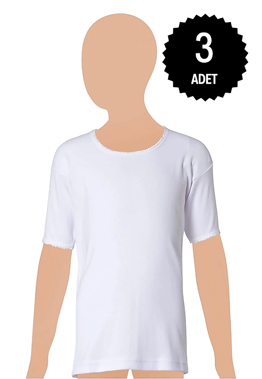 Gümüş 3029 Kız Çocuk Ribana Fanila 3 lü Paket