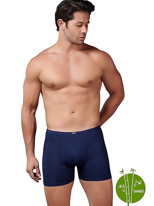 Gümüş İç Giyim 8007 Bambu İnce Bel Elastan Boxer