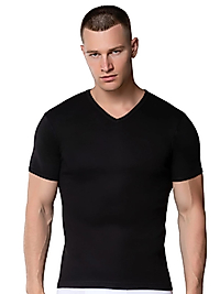 Gümüş 4051 Erkek V Yaka Spor Kollu Fanila Siyah