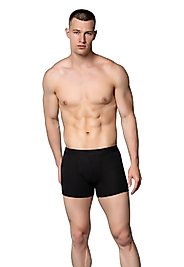 Gümüş 4018 Erkek Likralı Boxer Siyah