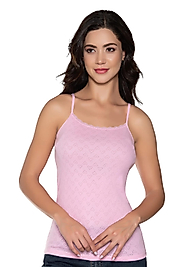 Gümüş 3080 Kadın Jakarlı İp Askı Atlet Pembe