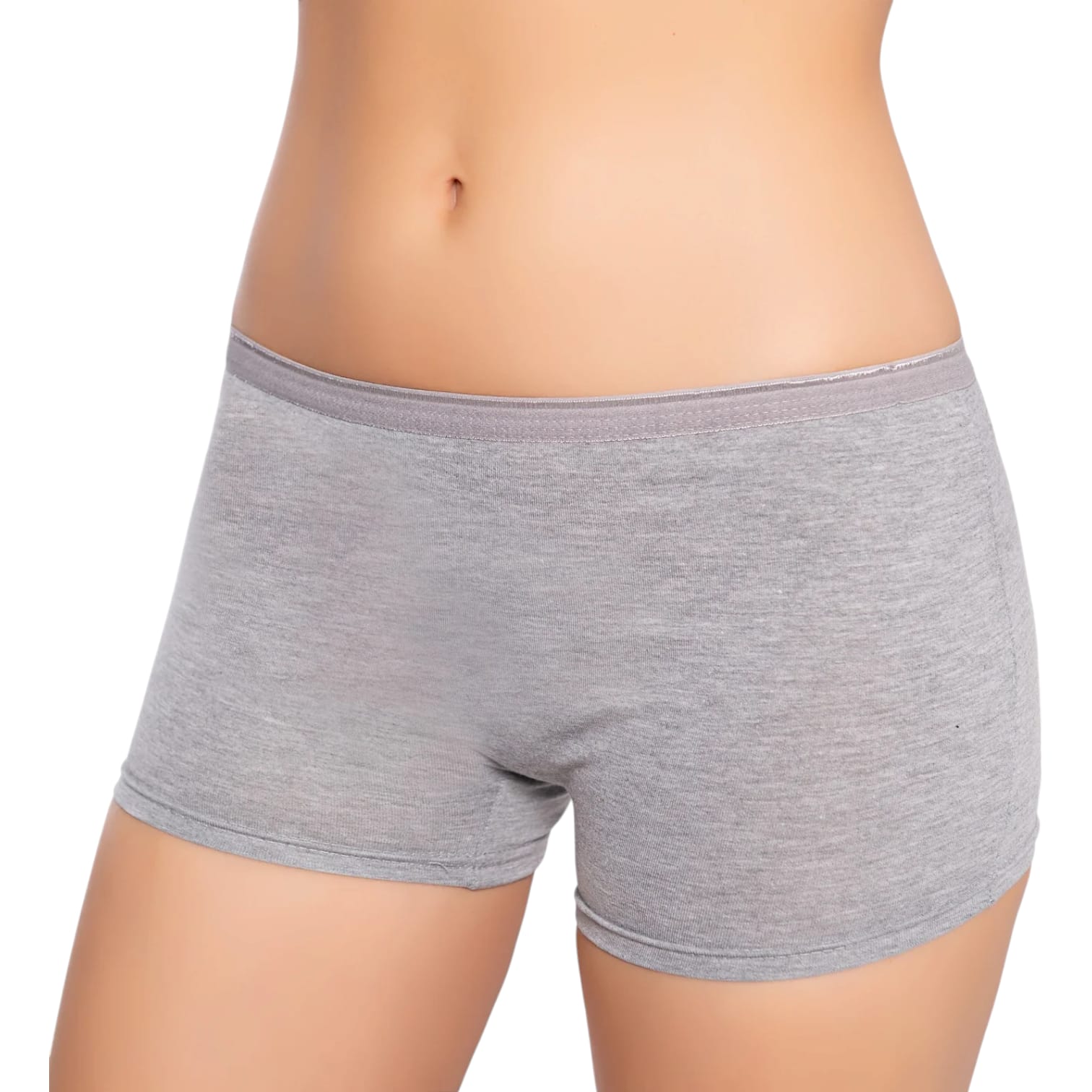 Gümüş 3016 Kadın Likralı Boxer Gri