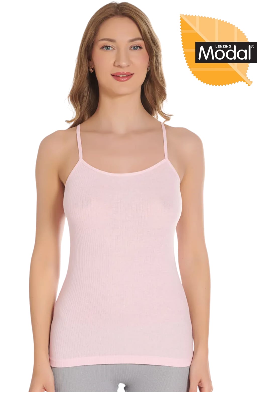 Gümüş 7012 Kadın Modal Elastan İp Askı Atlet Pembe