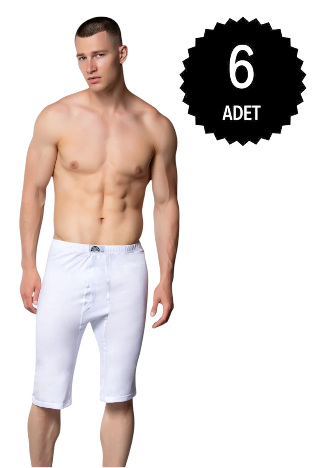 Gümüş 4021 Erkek Osmanlı Donu Beyaz 6 lı Paket