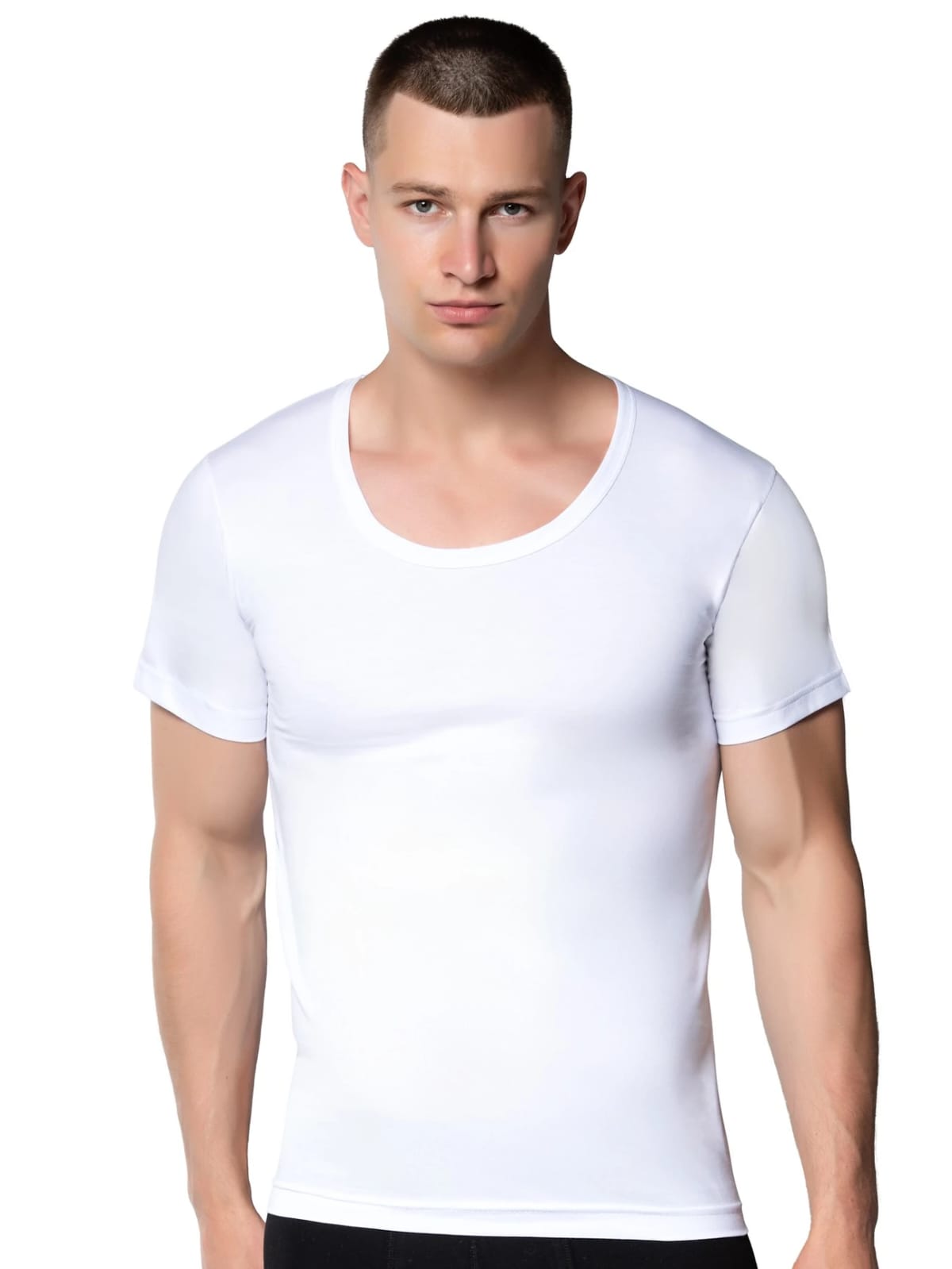 Gümüş 3003 Erkek Penye Bisiklet Yaka Atlet