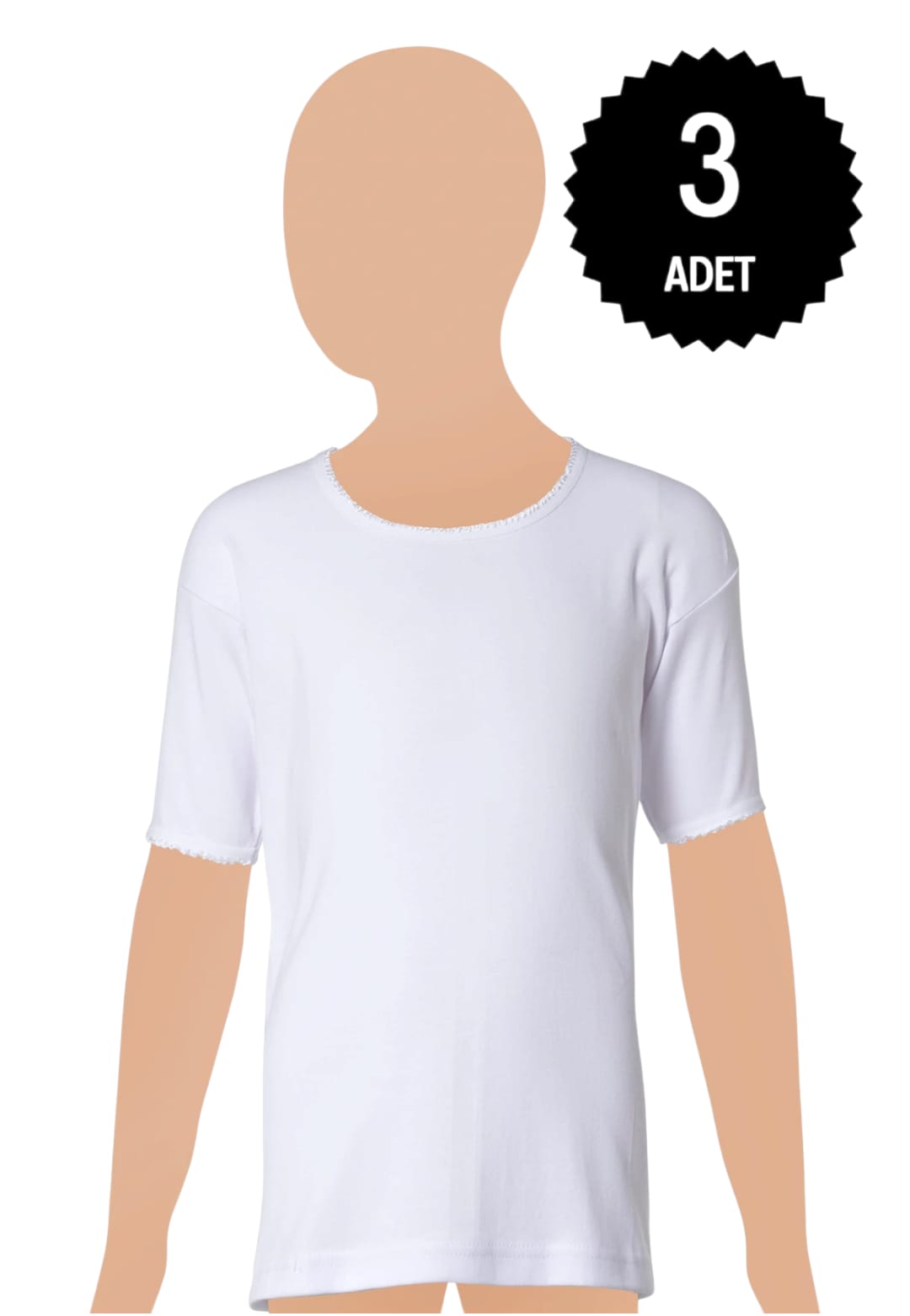 Gümüş 3029 Kız Çocuk Ribana Fanila 3 lü Paket