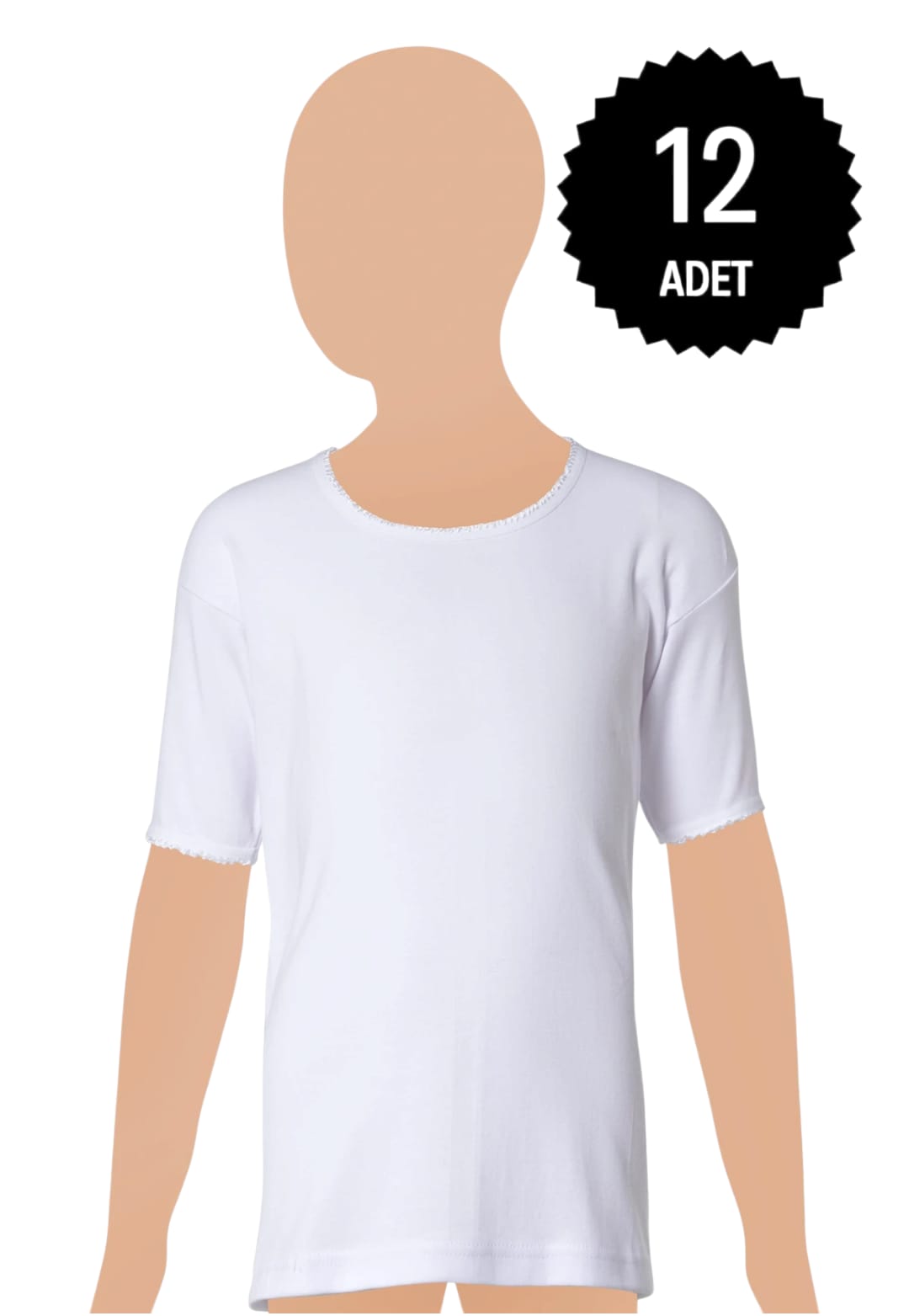 Gümüş 3029 Kız Çocuk Ribana Fanila 12 li Paket